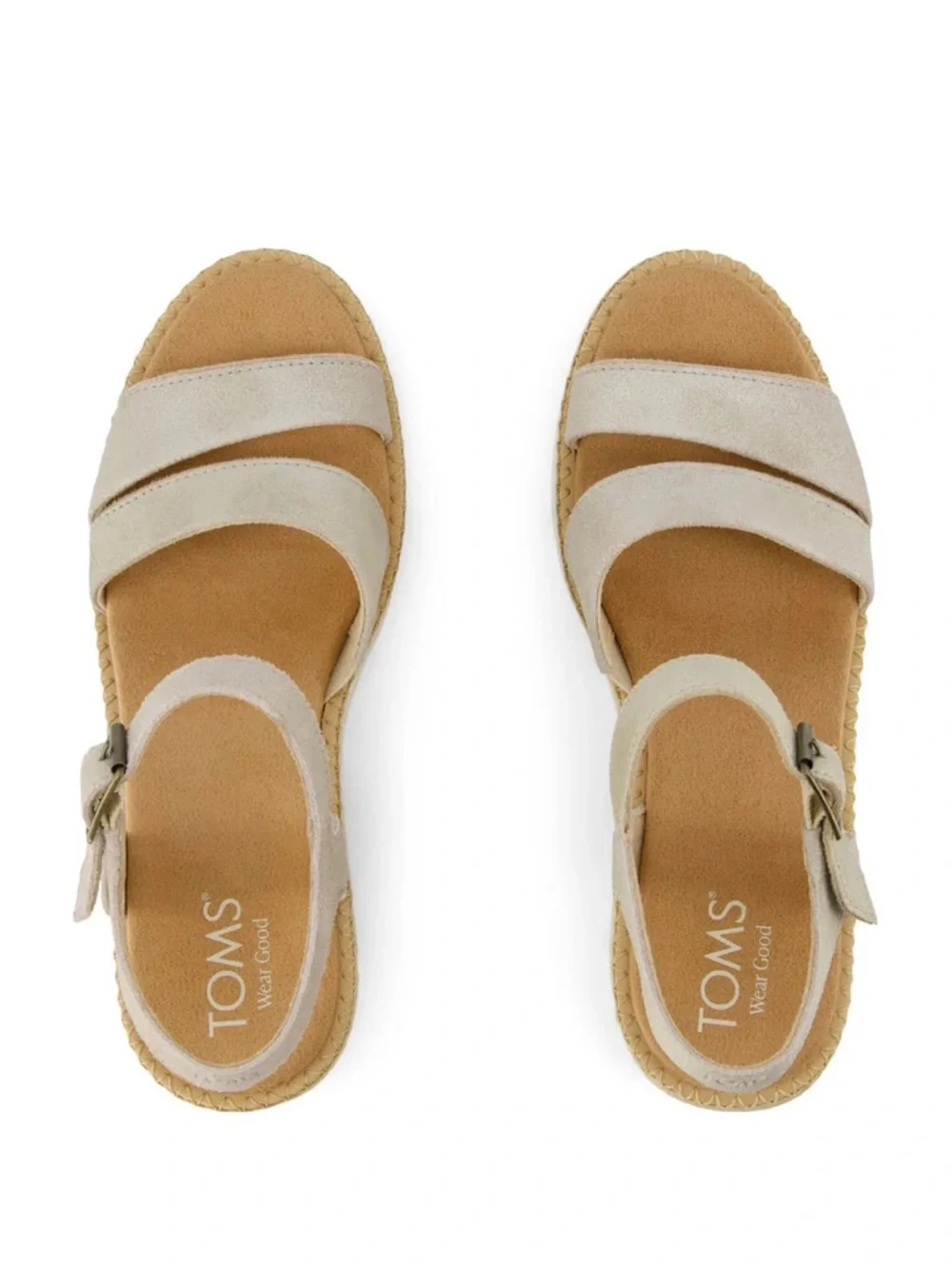 TOMS Women's Darya Open Toe Wedge Sandals Size 9